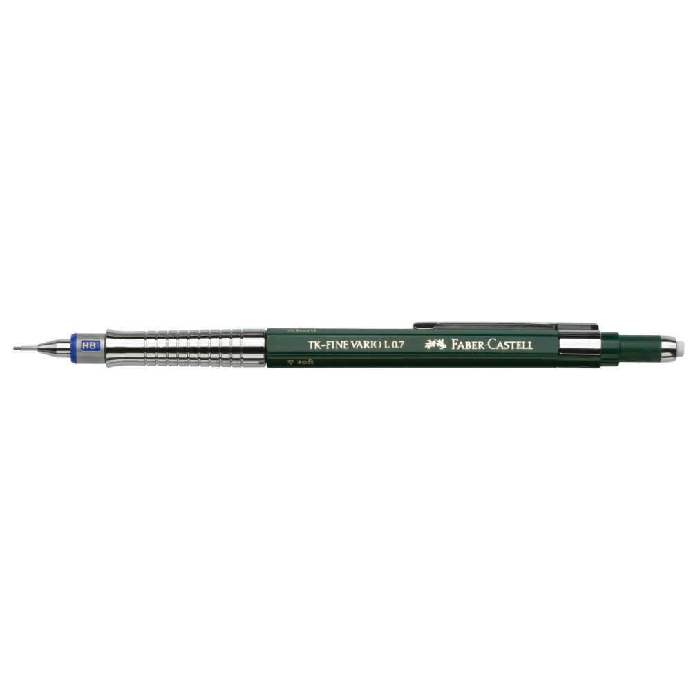 Ołówek automatyczny TK-Fine Vario L - Faber-Castell - Green, 0,7 mm, HB