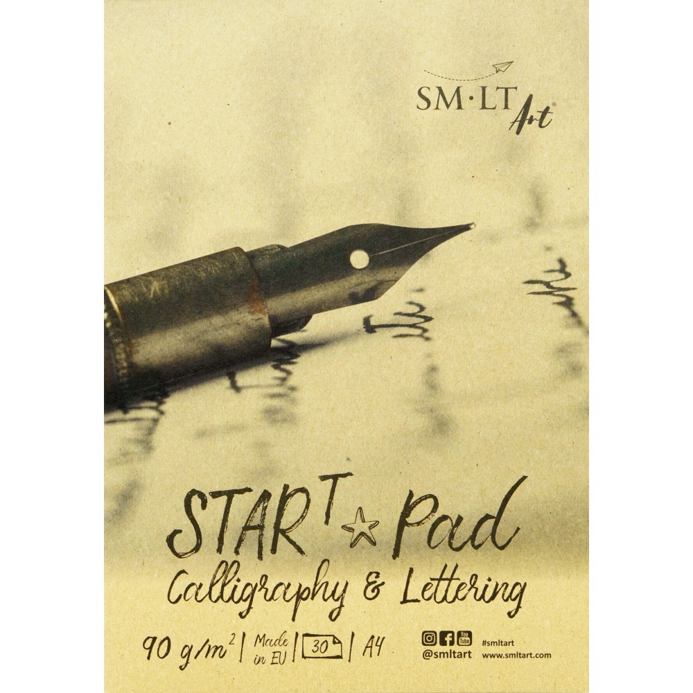 Blok do kaligrafii i letteringu Start Pad - SM-LT - A4, 90 g/m2, 30 ark.