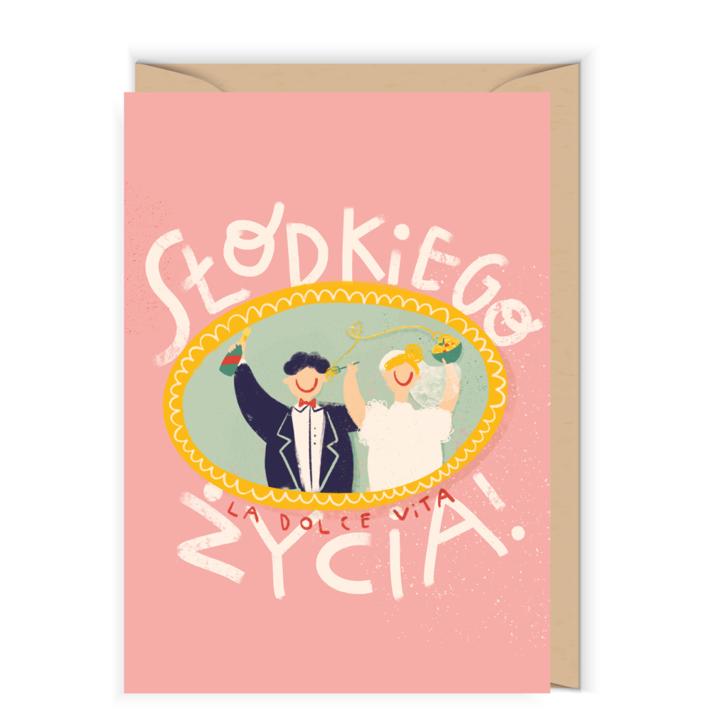 Kartka okolicznościowa 12 x 17 cm - Cudowianki - Słodkiego życia