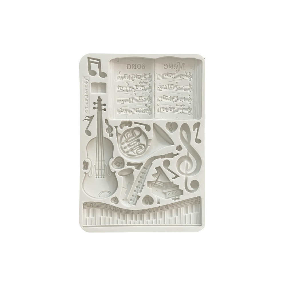 Silicone mould A5 - Stamperia - Music