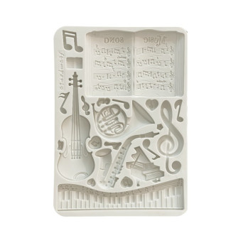 Silicone mould A5 - Stamperia - Music