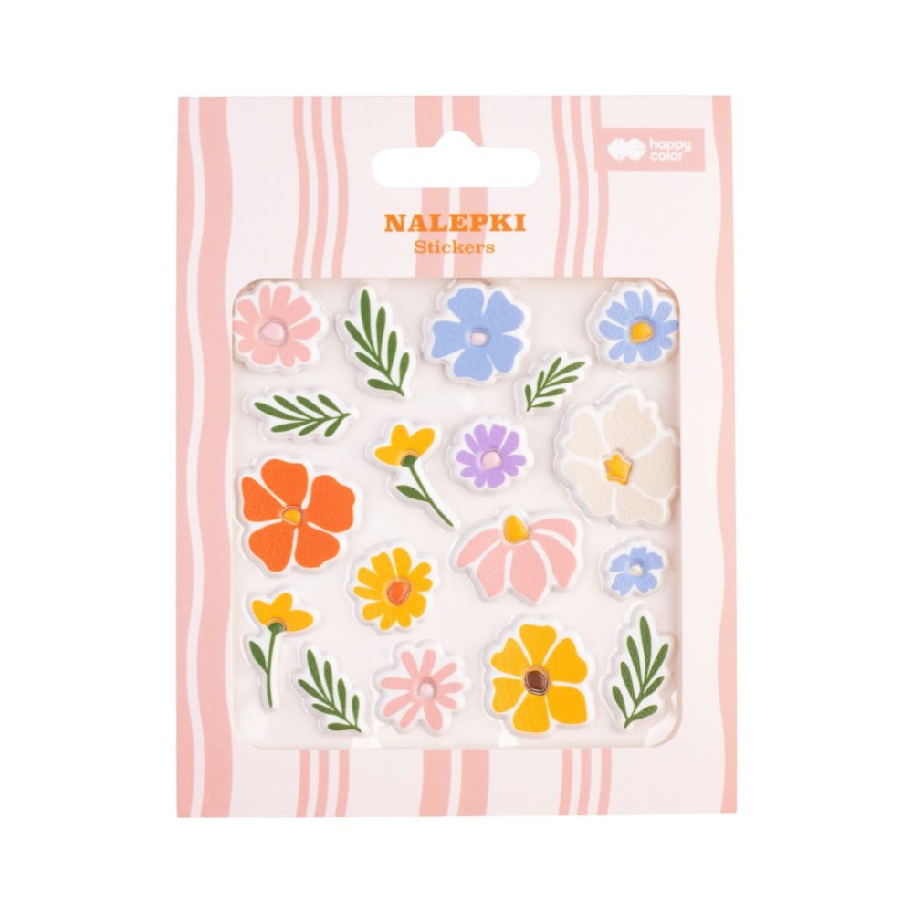 Bloom 3D stickers - Happy Color - 18 pcs.