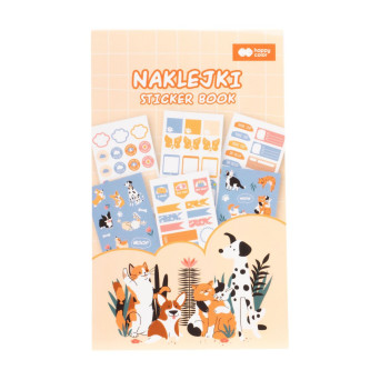 Książeczka z naklejkami Cat & Dog - Happy Color - 18 arkuszy