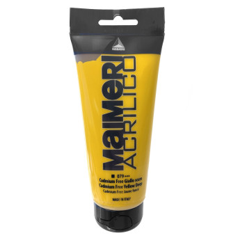 Acrylic paint Acrilico - Maimeri - 079, Cadmium Free Yellow Deep, 200 ml