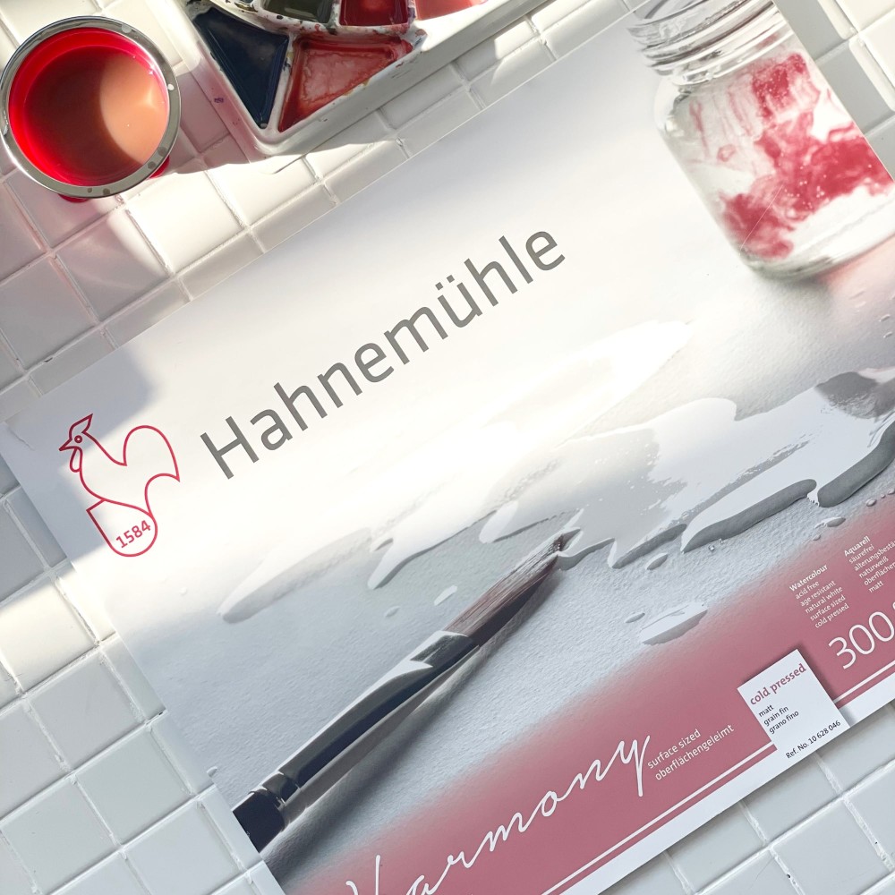 Blok do akwareli Harmony - Hahnemühle - cold pressed, A4, 300 g, 12 ark.