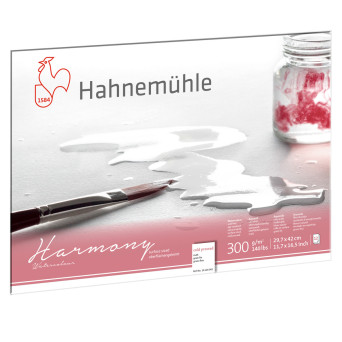 Harmony Watercolour paper pad - Hahnemühle - cold pressed, A3, 300 g, 12 sheets