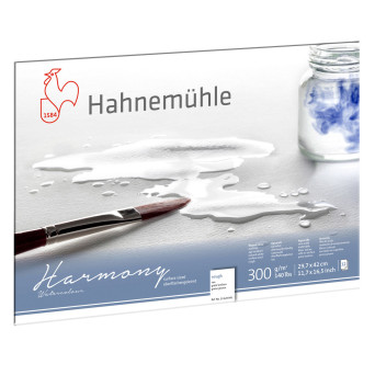 Harmony Watercolour paper pad - Hahnemühle - rough, A3, 300 g, 12 sheets