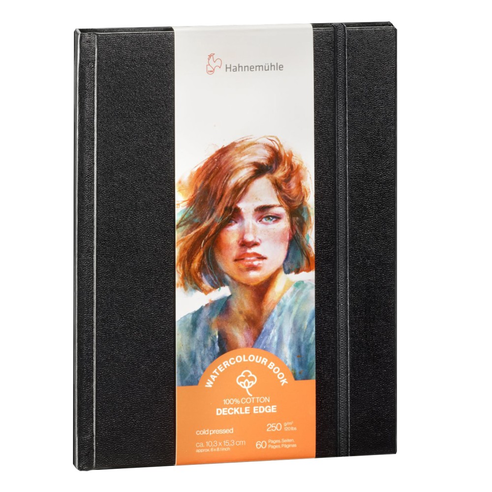 Szkicownik do akwareli Watercolour Book Deckle Edge - Hahnemühle - 10,3 x 15,3 cm, 250 g, 30 ark.