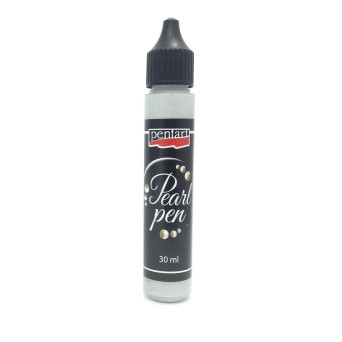Pearl pen - Pentart - silver, 30 ml