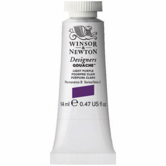 Farba gwasz Designers Gouache - Winsor & Newton - Light Purple, 14 ml