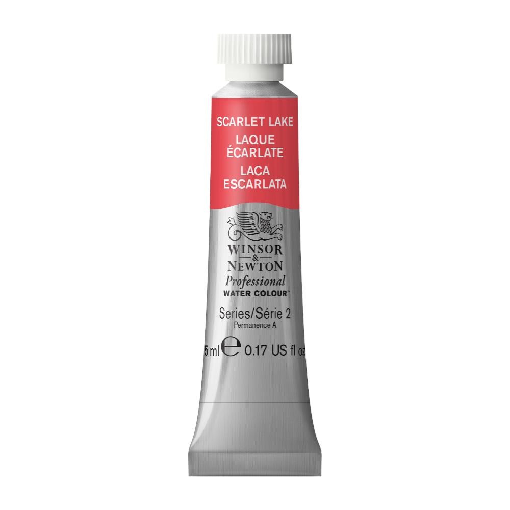 Farba akwarelowa Professional Watercolour - Winsor & Newton - Scarlet Lake, 5 ml