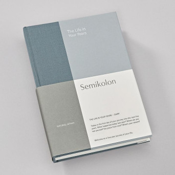 Pamiętnik pięcioletni The Life in Your Years A5 - Semikolon - Sea Salt