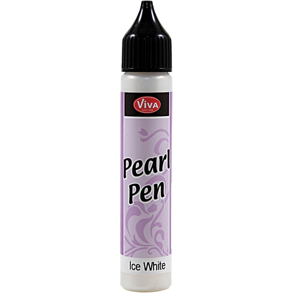 Konturówka perłowa - Viva Decor - Ice white, 25 ml