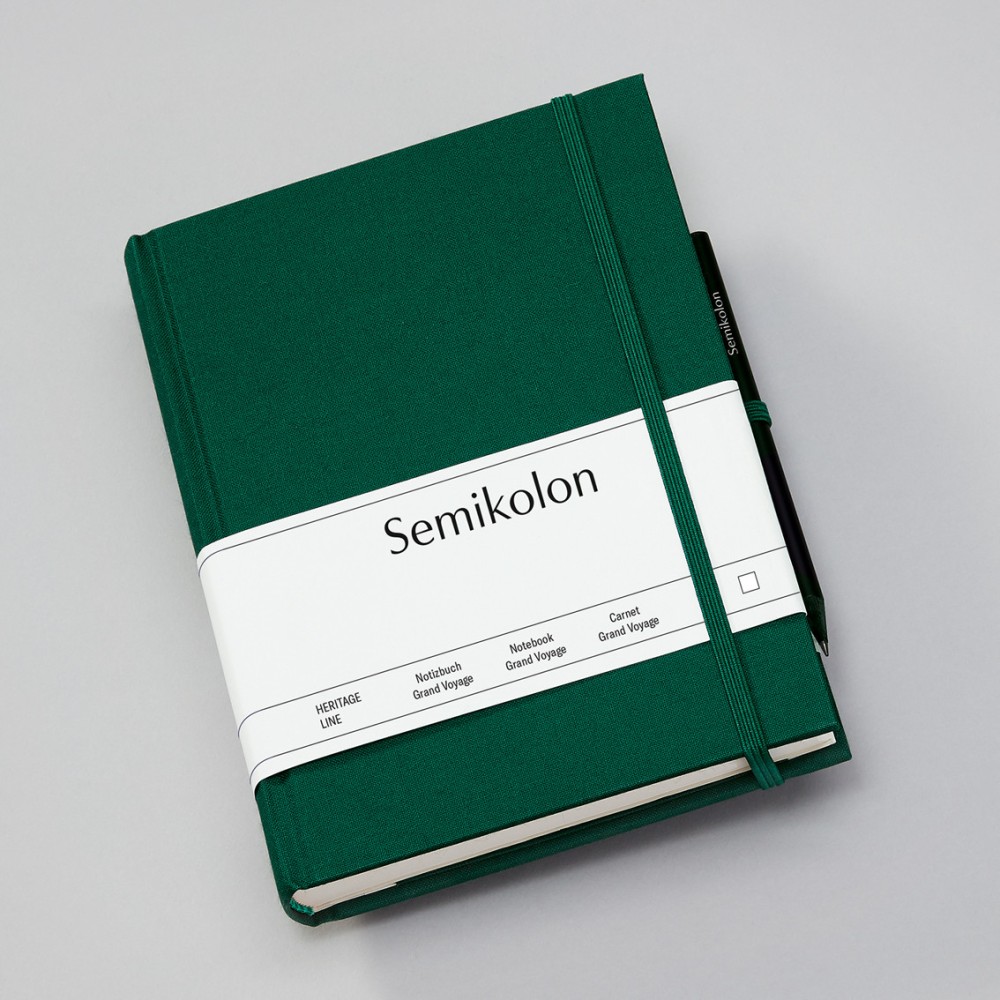 Travel Diary Grand Voyage 14 x 19,2 cm - Semikolon - Forest, 304 pages