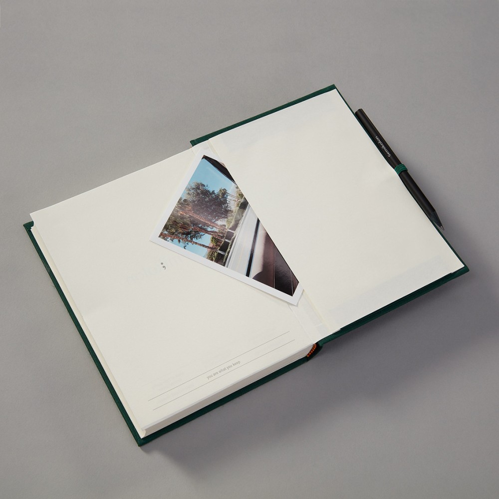 Travel Diary Grand Voyage 14 x 19,2 cm - Semikolon - Moss, 304 pages