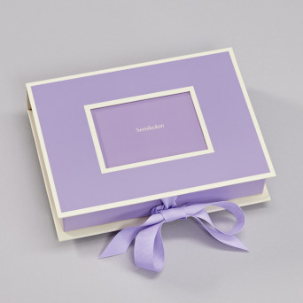 Pudełko na zdjęcia - Semikolon - Lilac Silk, 20,7 x 15,3 x 4,7 cm