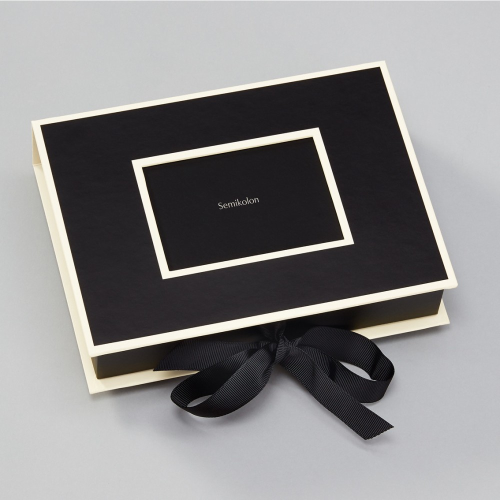 Pudełko na zdjęcia - Semikolon - Black, 20,7 x 15,3 x 4,7 cm