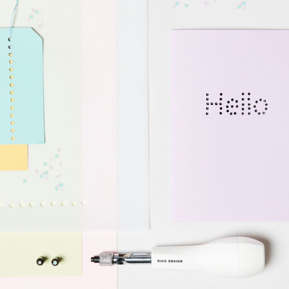 Hole punch with 3 attachments - Rico Design