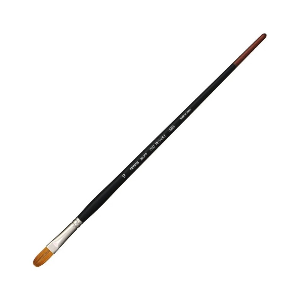 Filbert, mixed bristles, Pro Resable brush, 2600F series - Holbein - no. 10