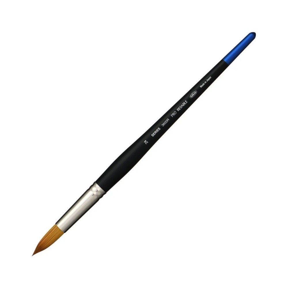 Pędzel okrągły, mieszany, Pro Resable, seria 3600R - Holbein - nr 24