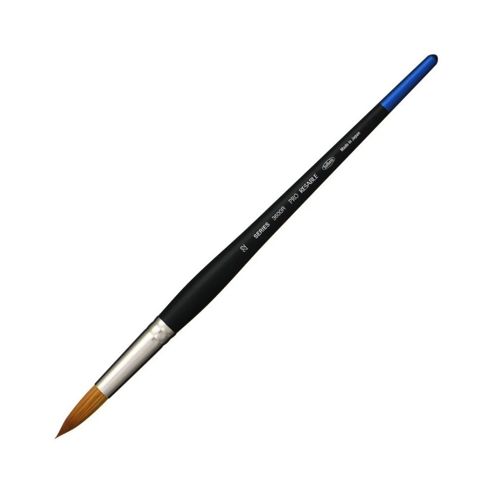 Round, mixed bristles, Pro Resable brush, 3600R series - Holbein - no. 22