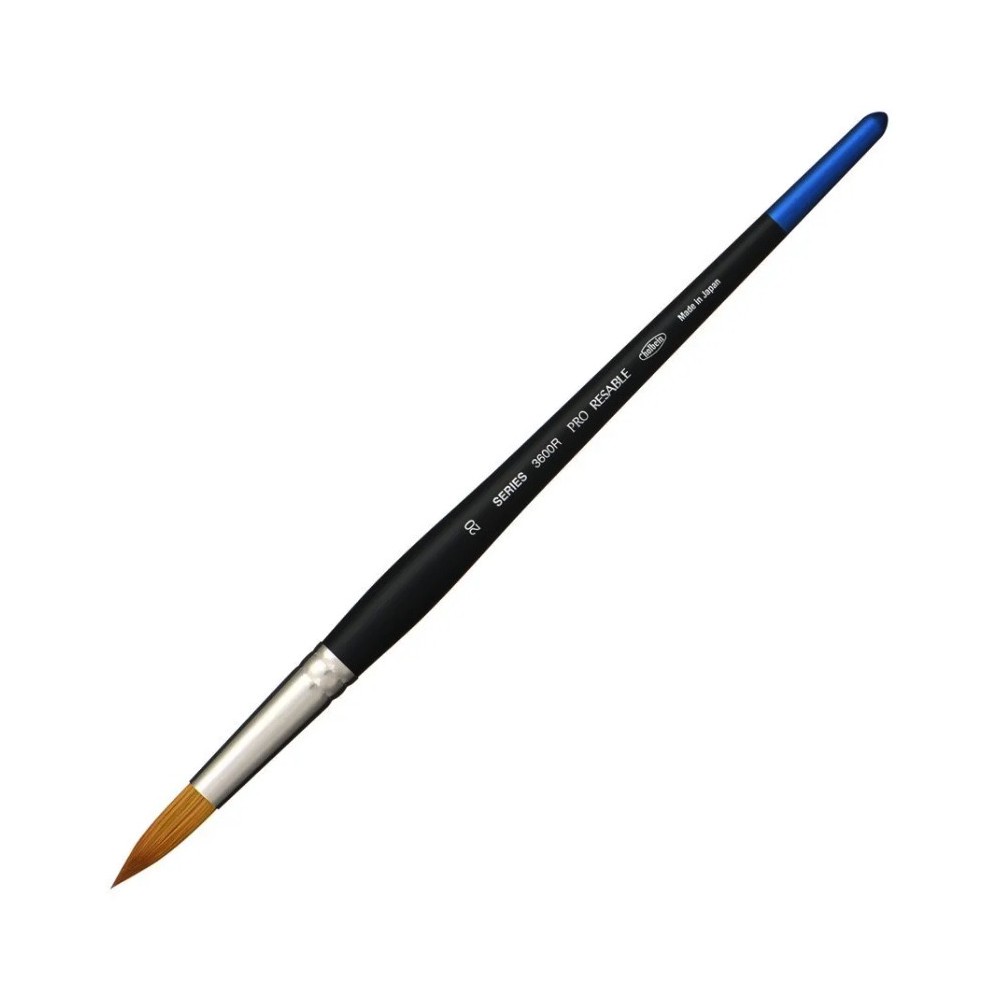 Round, mixed bristles, Pro Resable brush, 3600R series - Holbein - no. 20