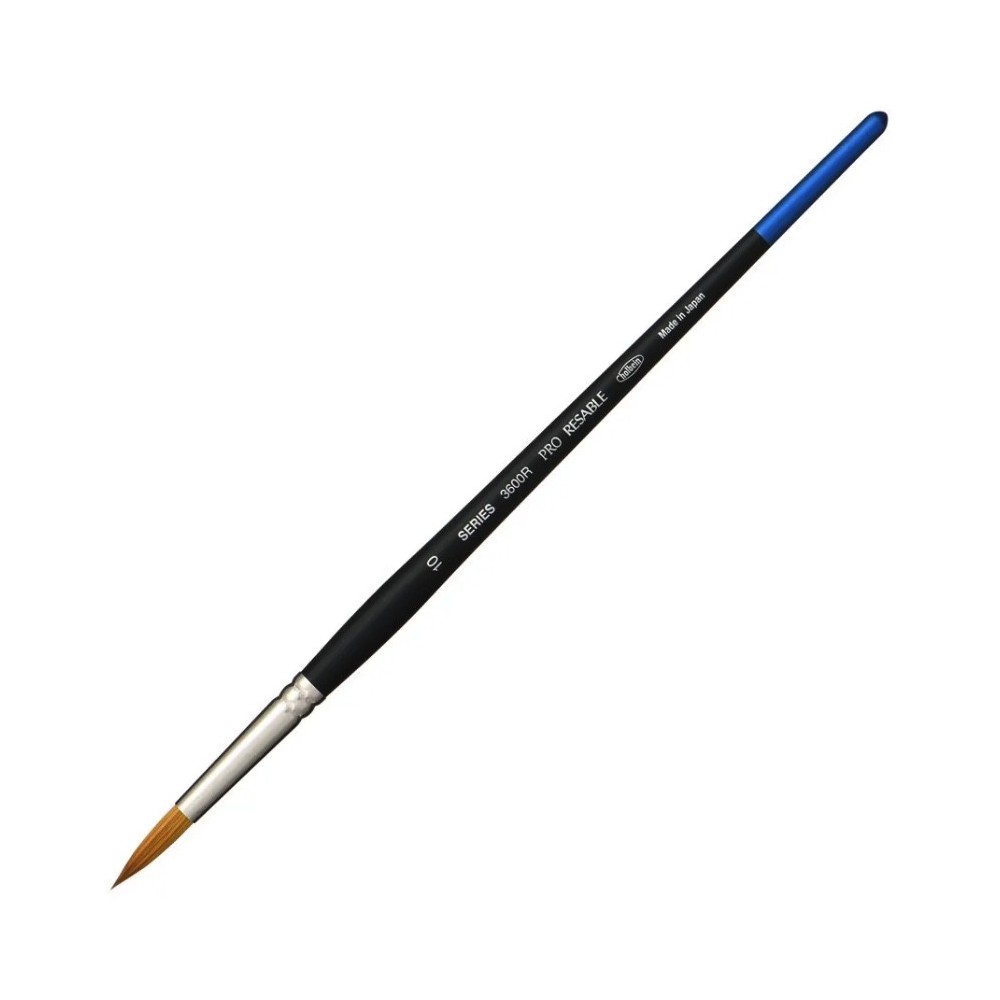 Pędzel okrągły, mieszany, Pro Resable, seria 3600R - Holbein - nr 10