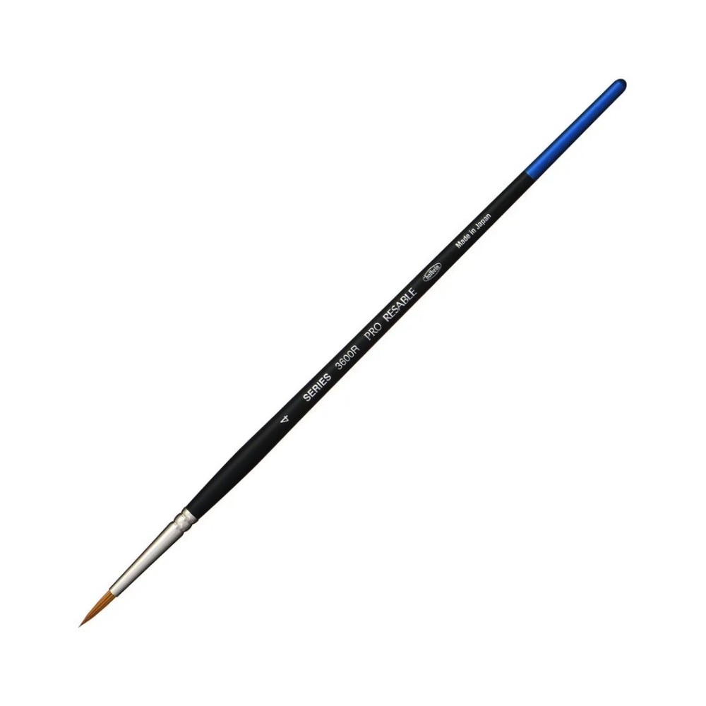 Pędzel okrągły, mieszany, Pro Resable, seria 3600R - Holbein - nr 4