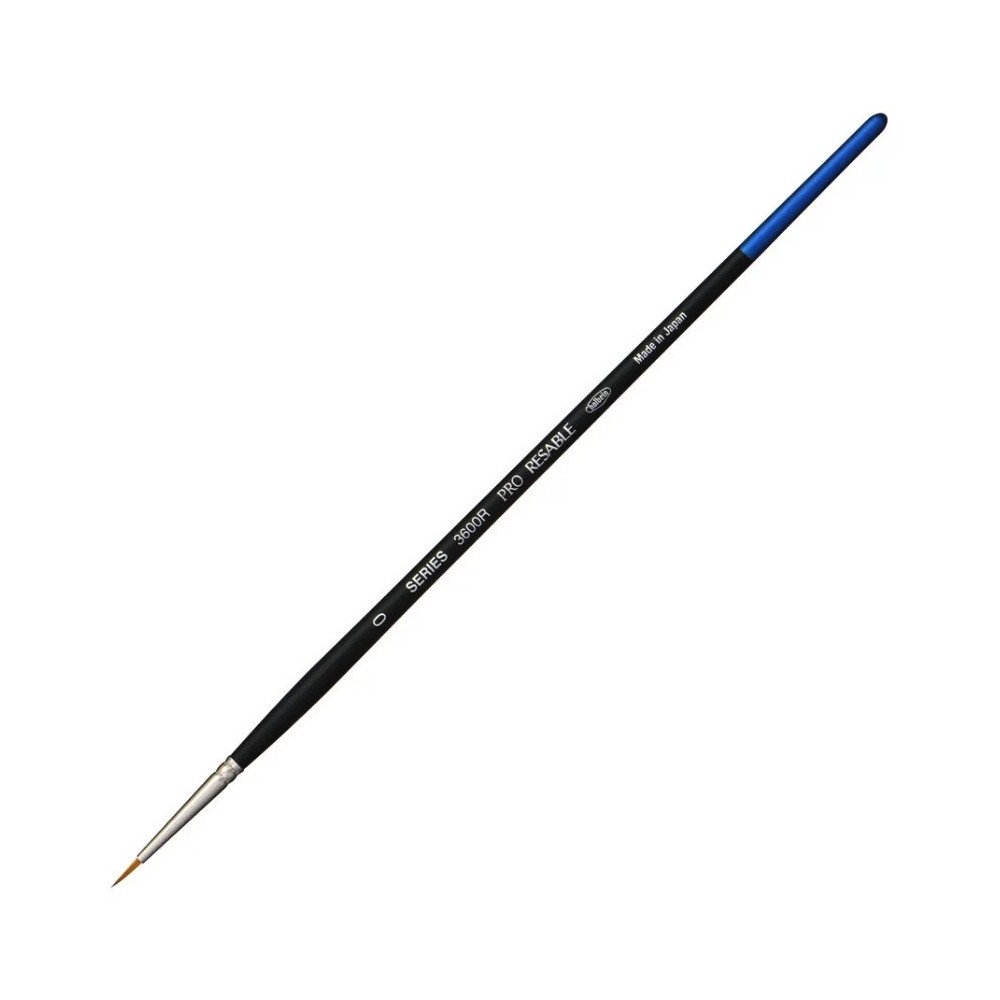 Pędzel okrągły, mieszany, Pro Resable, seria 3600R - Holbein - nr 0
