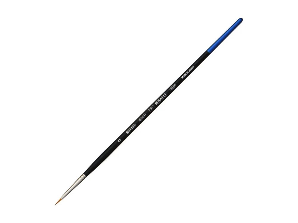 Pędzel okrągły, mieszany, Pro Resable, seria 3600R - Holbein - nr 0