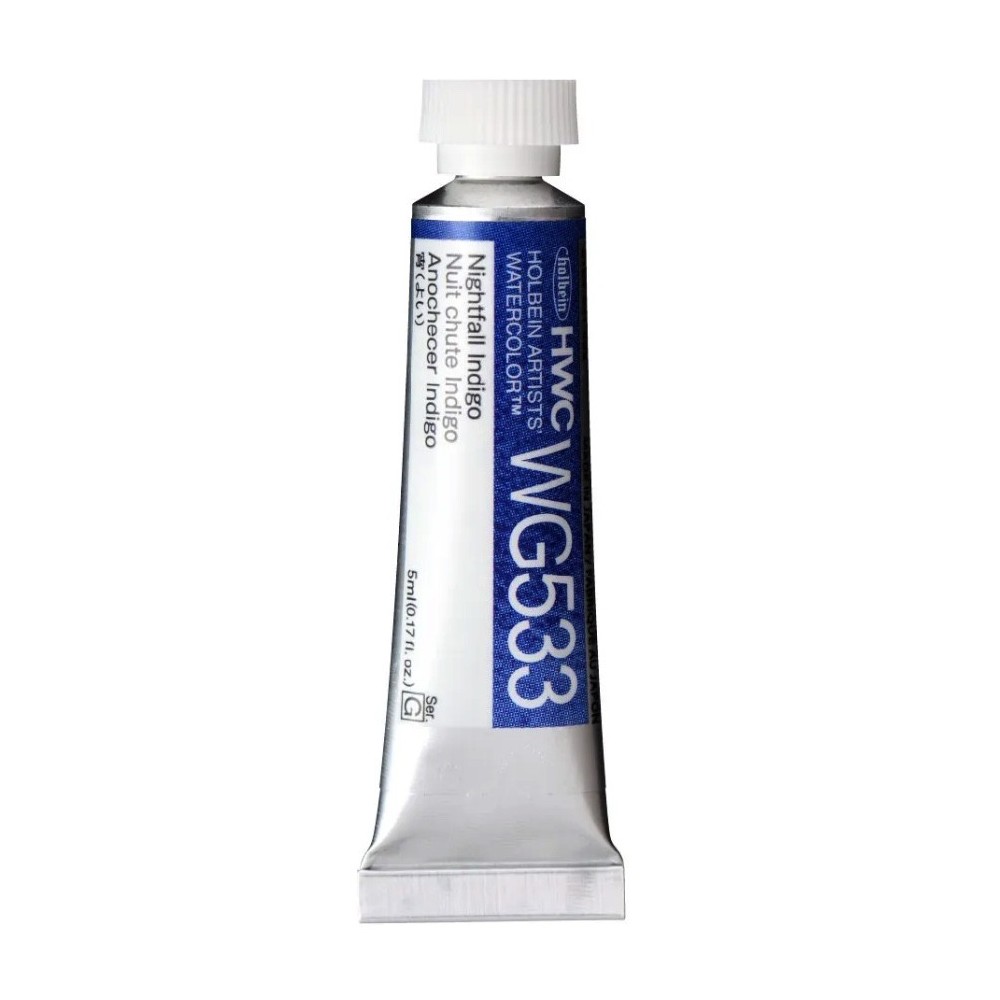 Artists' Watercolor paint - Holbein - Nightfall Indigo, 5 ml