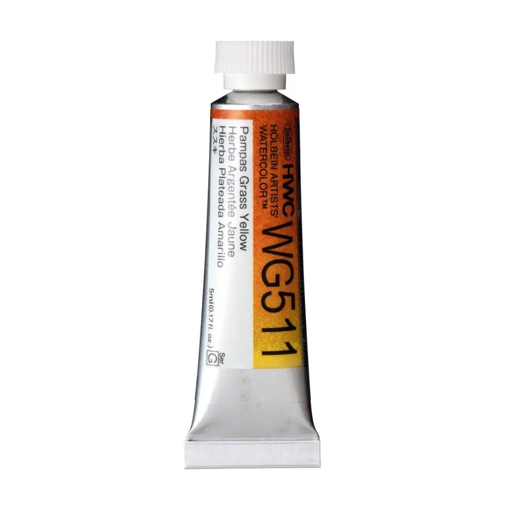 Artists' Watercolor paint - Holbein - Pampas Grass Yellow, 5 ml