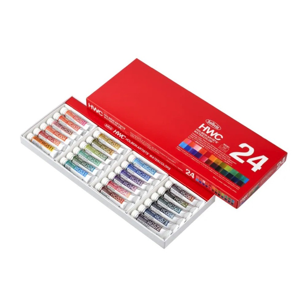 Zestaw akwareli Artists’ Watercolor Granulating - Holbein - 24 x 5 ml