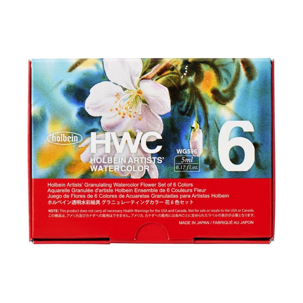Zestaw akwareli Artists’ Watercolor Granulating Flower - Holbein - 6 x 5 ml