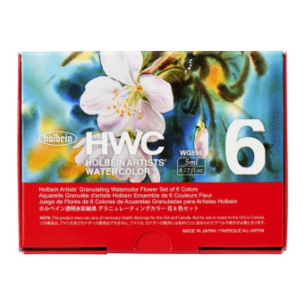 Zestaw akwareli Artists’ Watercolor Granulating Flower - Holbein - 6 x 5 ml