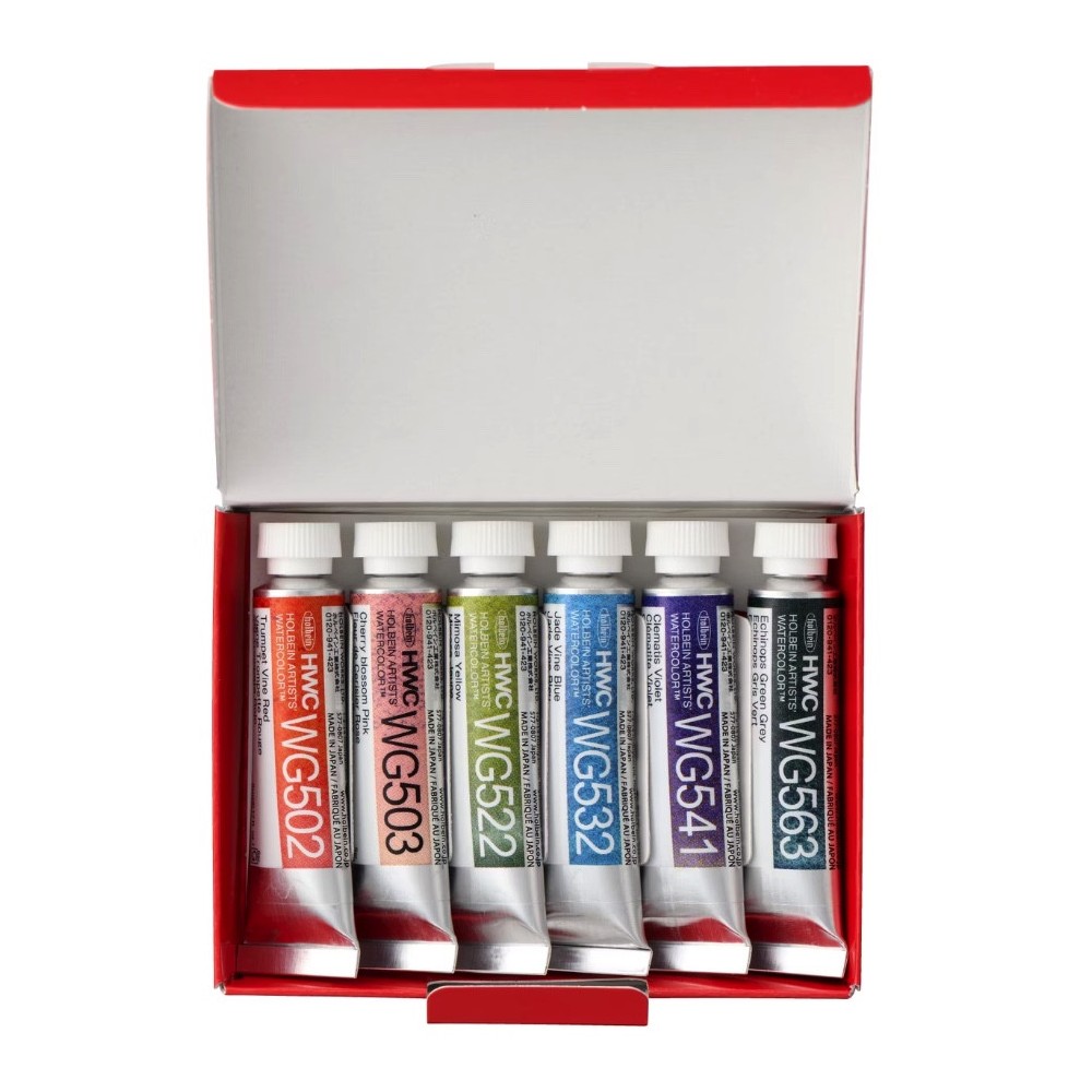 Zestaw akwareli Artists’ Watercolor Granulating Flower - Holbein - 6 x 5 ml