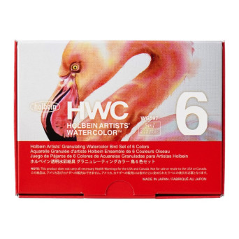 Zestaw akwareli Artists’ Watercolor Granulating Bird - Holbein - 6 x 5 ml
