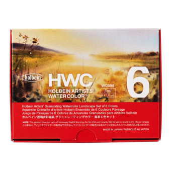 Zestaw akwareli Artists’ Watercolor Granulating Landscape - Holbein - 6 x 5 ml