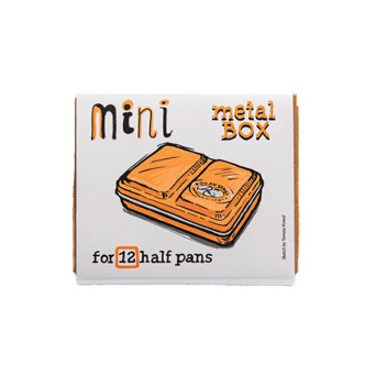 Mini Box for 12 watercolor half pans - Roman Szmal - Apricot