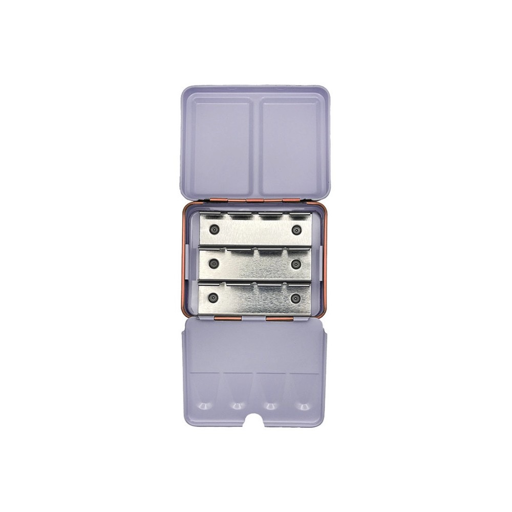 Metalowa kasetka Mini Box na 12 półkostek akwareli - Roman Szmal - Apricot