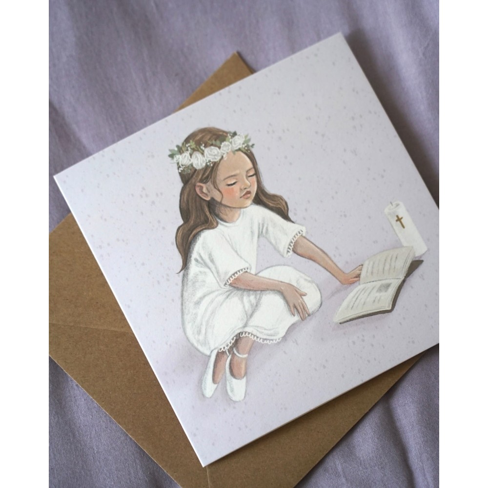 Greeting card - Hi Little - First Communion card, 14,5 x 14,5 cm