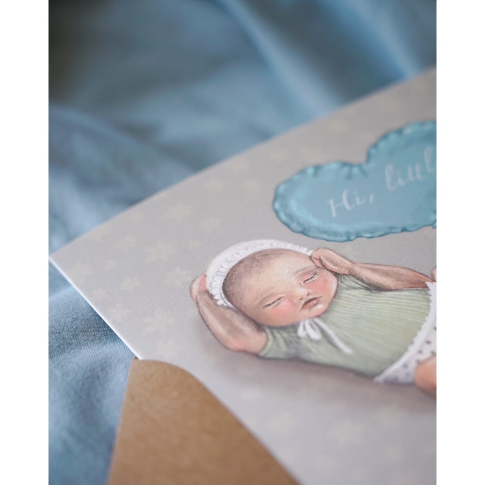 Greeting card - Hi Little - Hi, Little, 14,5 x 14,5 cm