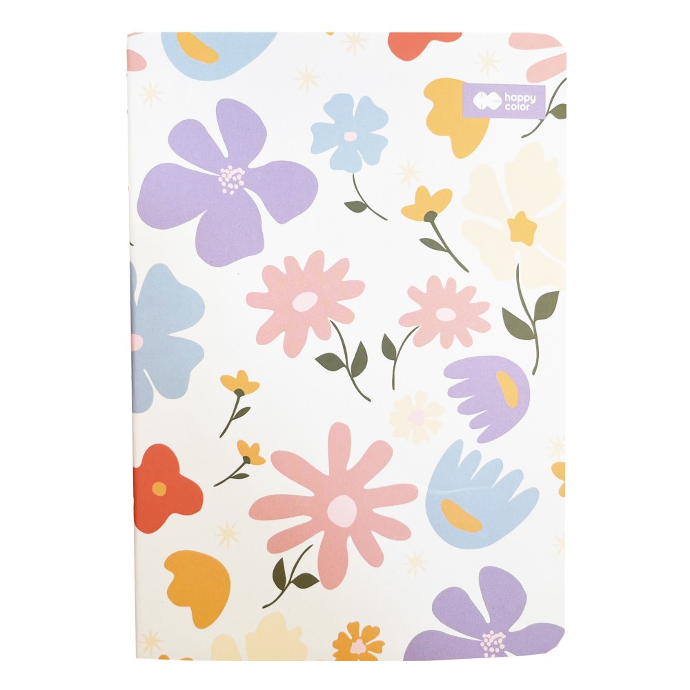 Squared notebook Bloom Pastel A6 - Happy Color - softcover, 80 g/m2