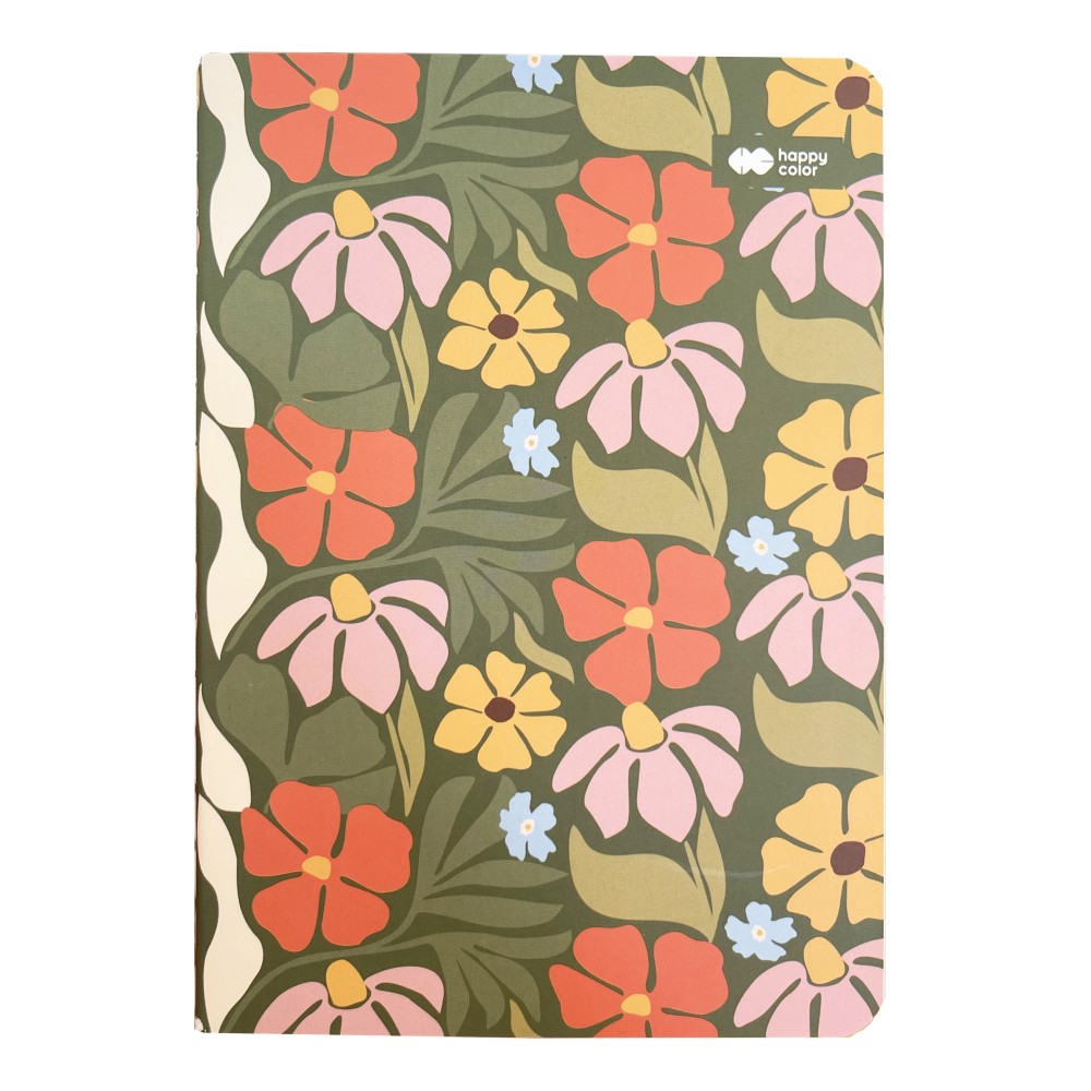 Notes w linię Bloom Boho A6 - Happy Color - miękka okładka, 80 g/m2
