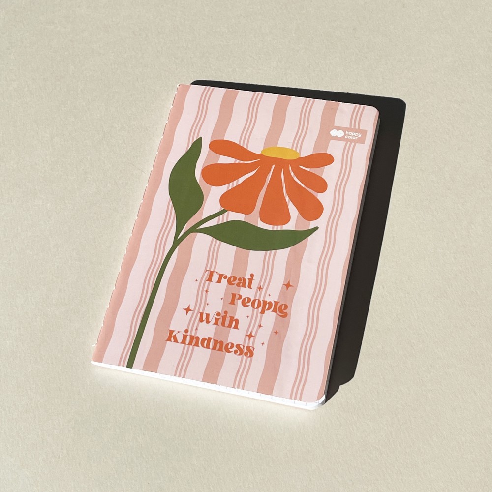 Squared notebook Bloom Boho A6 - Happy Color - softcover, 80 g/m2