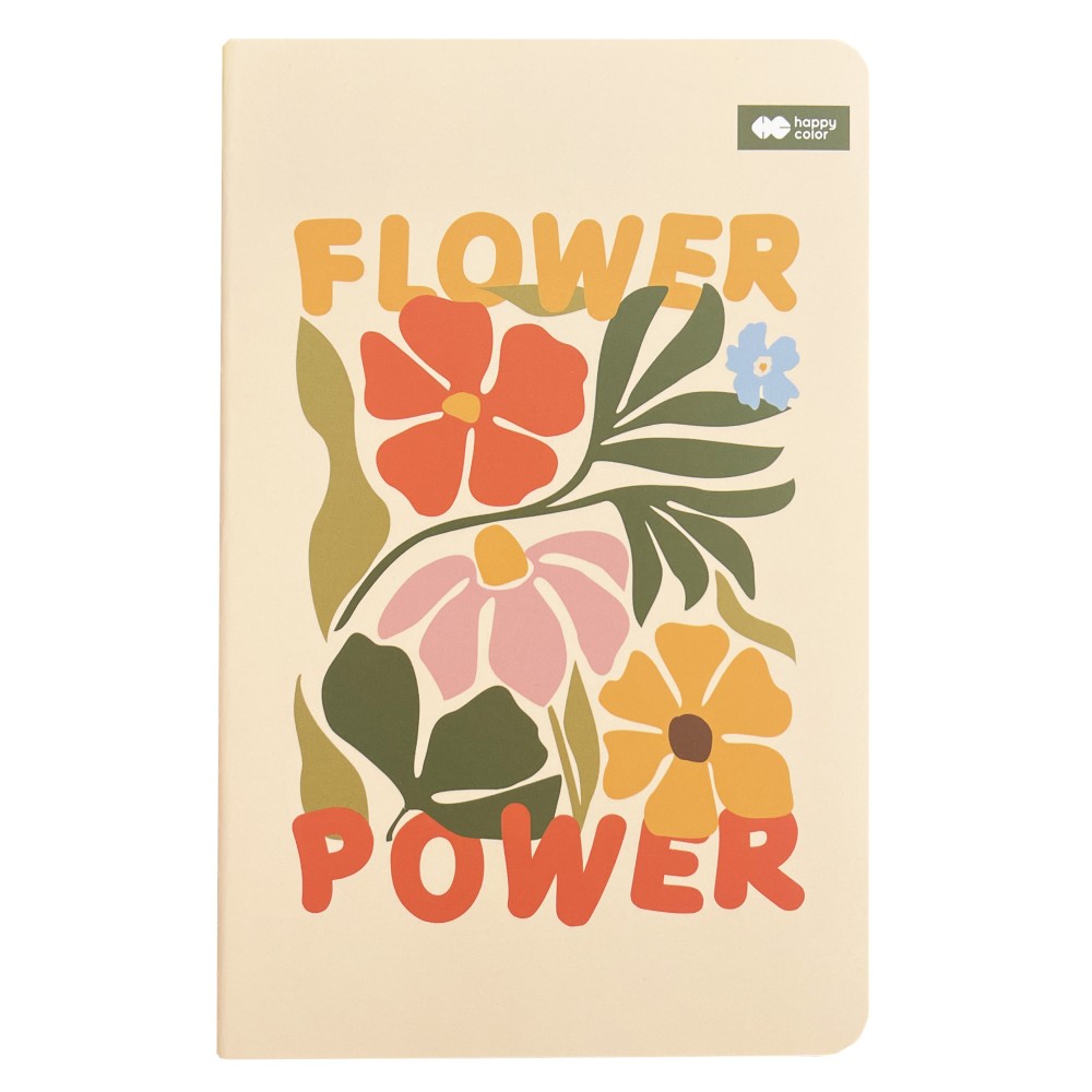 Notes w linię Bloom Boho 11,5 x 18 cm - Happy Color - miękka okładka, 80 g/m2