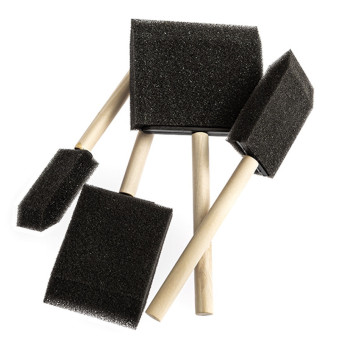 Pędzle gąbkowe płaskie - DpCraft - 4 szt.
