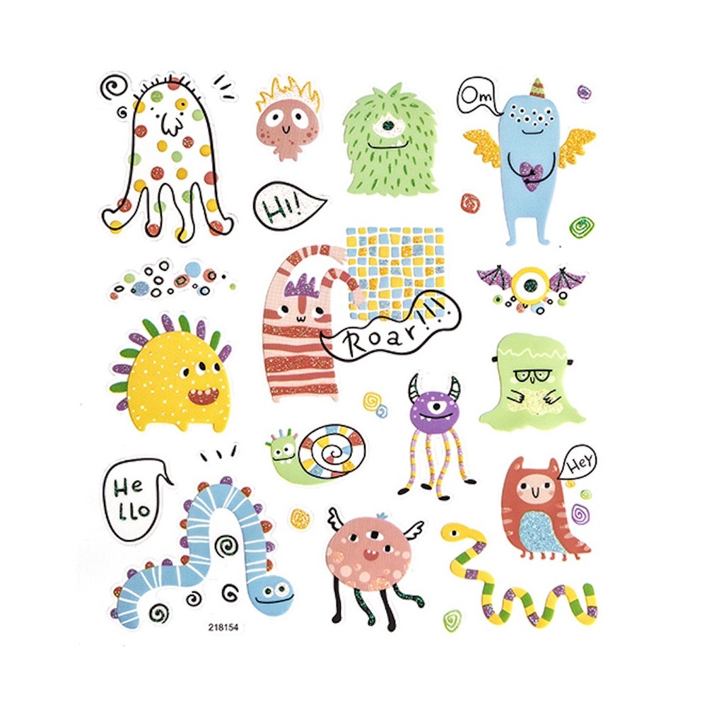 Monsters stickers - DpCraft - 24 pcs.