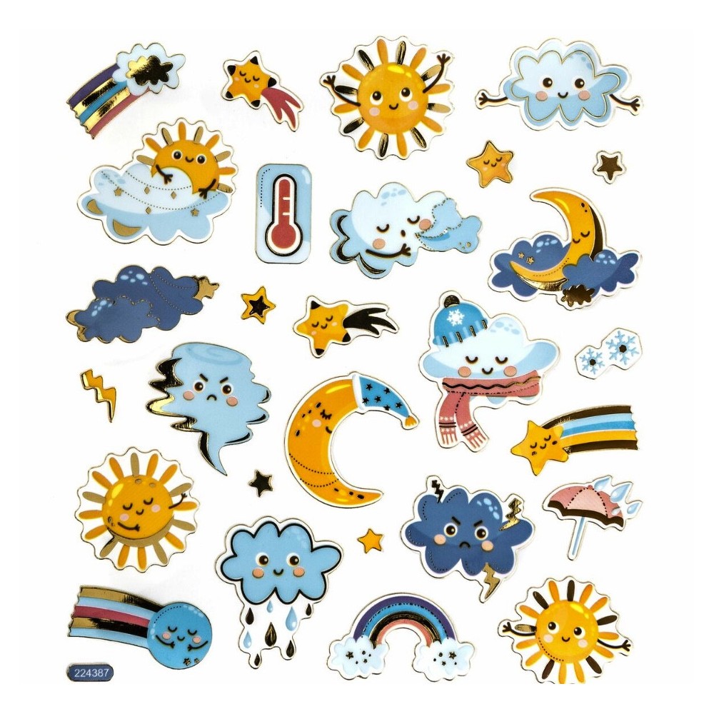 Weather stickers - DpCraft - 28 pcs.