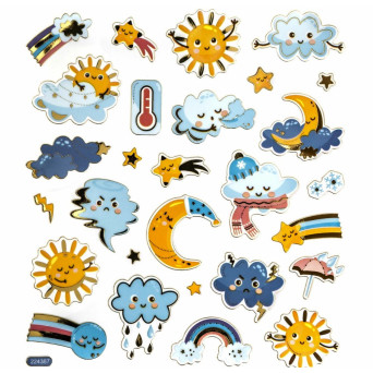 Weather stickers - DpCraft - 28 pcs.